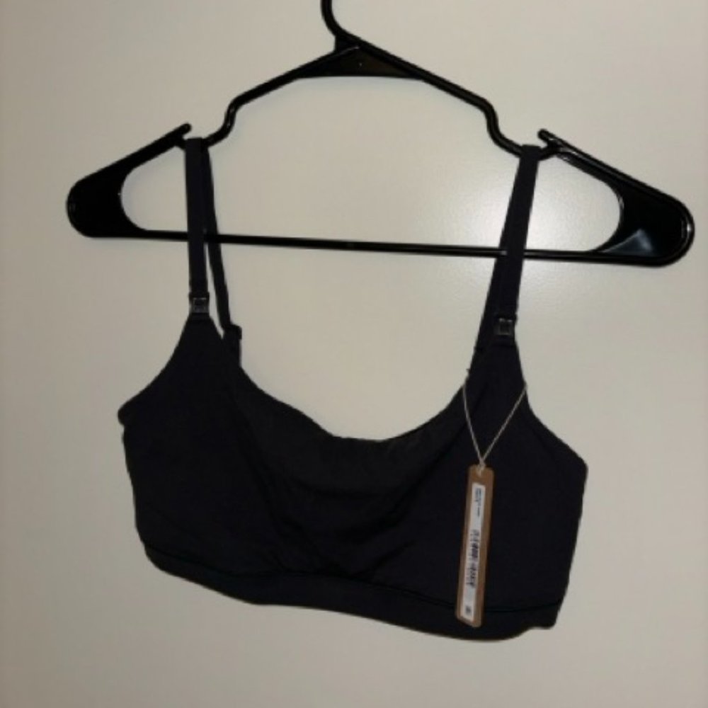 SKIMS Fits Everyone Nursing Bralette Small Onyx